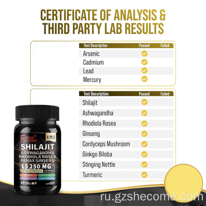 Характерный экстракт Shilajit с органической альтернативой